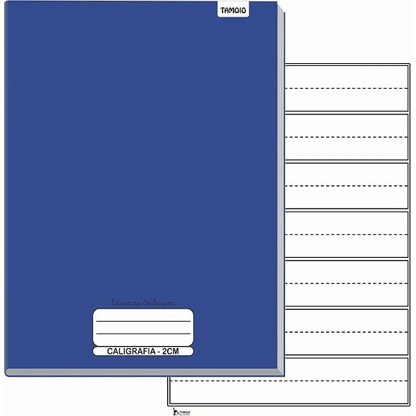 Caderno Caligrafia Capa Dura Neuro Pauta Ampliada 40F UNIV. PCT.C/05