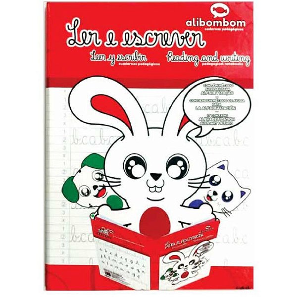 Livro Caligrafia Alibombom CD.VM Pauta 123X 72F PCT.C/05