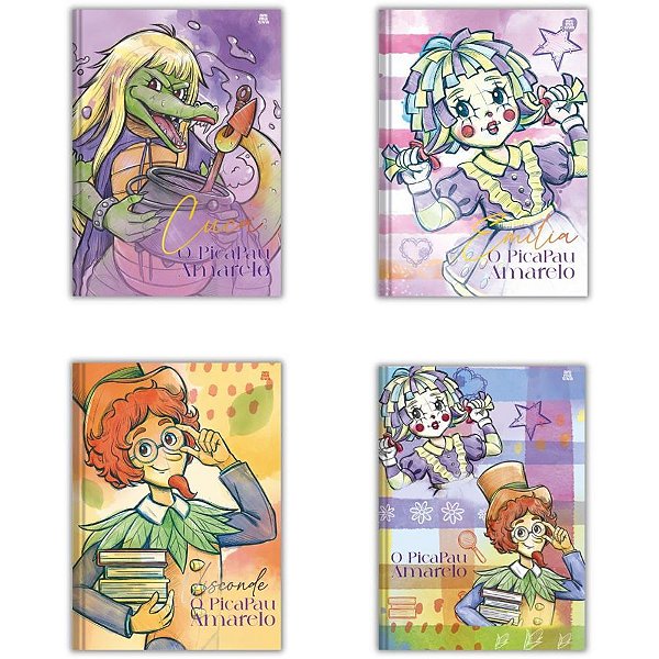 Caderno Brochurao Capa Dura o Pica Pau Amarelo 80F PCT.C/05
