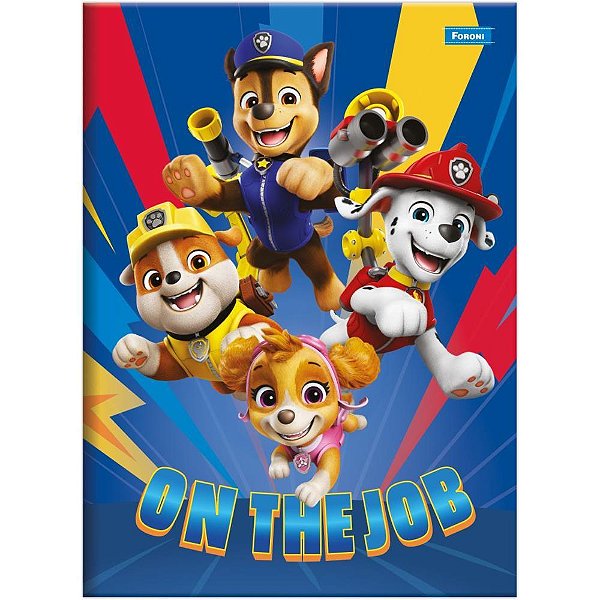 Caderno Brochura 1/4 Capa Dura Patrulha Canina 48F PCT.C/05