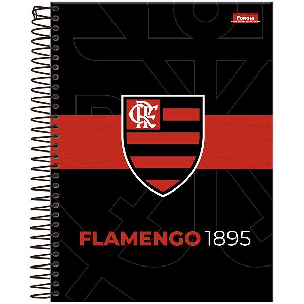 Caderno 10X1 Cp.dura Colegial Flamengo 160FLS PCT.C/04