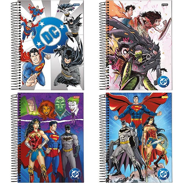 Caderno 01X1 Capa Dura DC Comics 80FLS. PCT.C/04