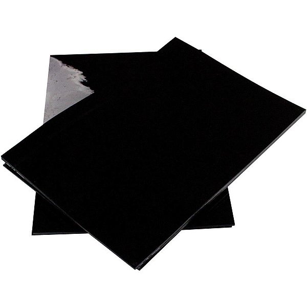 Capa para Encadernacao A4 Acetato Lisa Preta 0,19 PCT.C/100