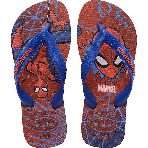 Chinelo Havaianas Infantil KIDS TOP Marvel II 33/4 Vermel PAR