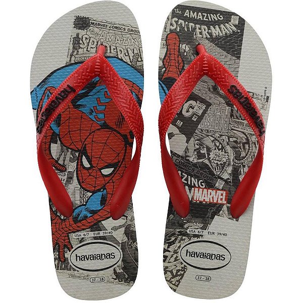 Chinelo Havaianas Licenciado Marvel Classics 39/0 Preto PAR
