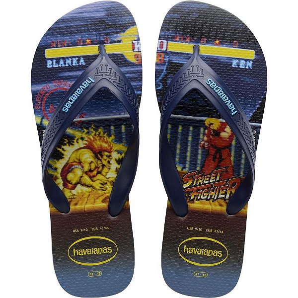 Chinelo Havaianas Licenciado TOP MAX Street Fighter 37/8 MA PAR