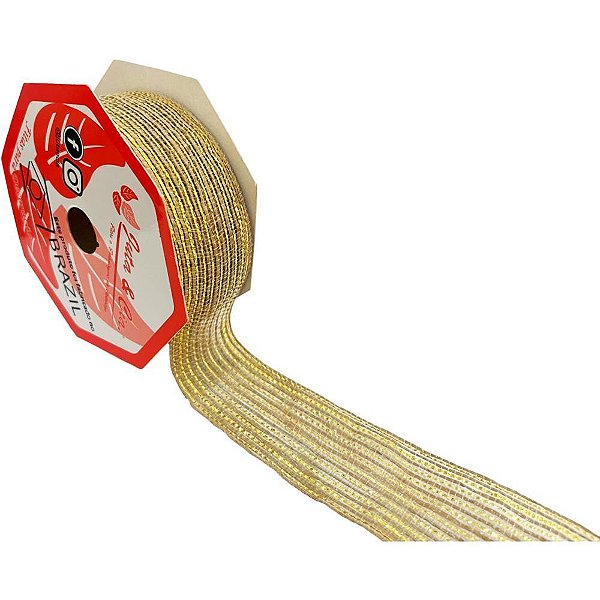 Fita ARAMADA de Juta Sintetica Jute 38MMX10M CRU/DO Rolo (7890948125636)