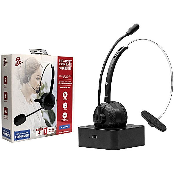 Fone de Ouvido com Microfone Headset Office S/FIO HS-200