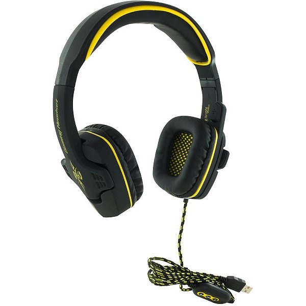 Fone de Ouvido Headset Gamer USB 7.1 Preto
