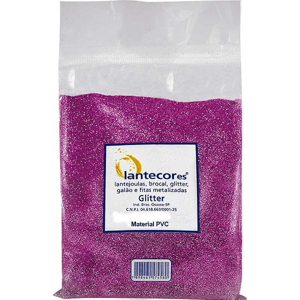 Glitter PVC PINK 500G. Pacote