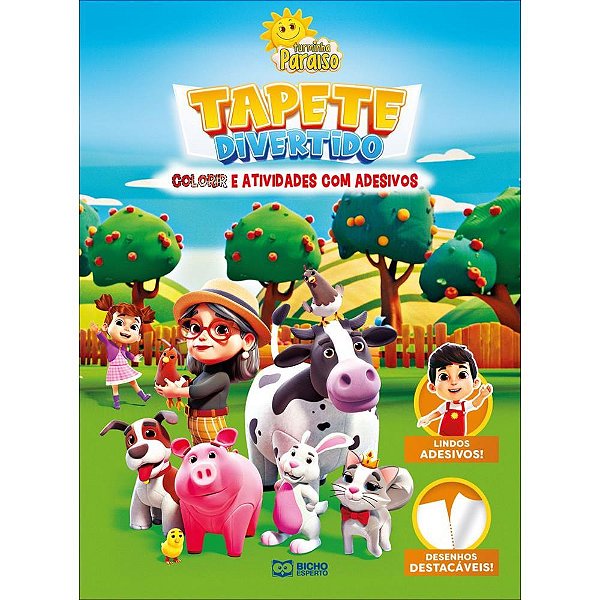 Livro Infantil Colorir Livro Tapete Turminha C/ADESIV PCT.C/03