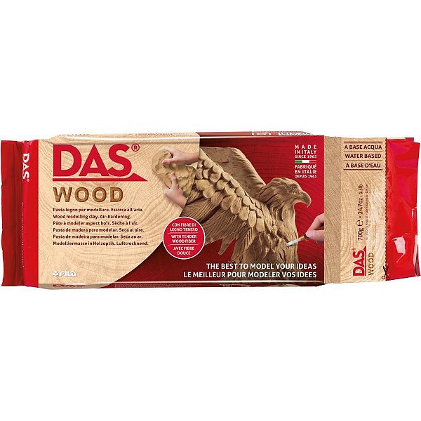 Massa de Porcelana Fria das Wood 700G Efeito Madeira