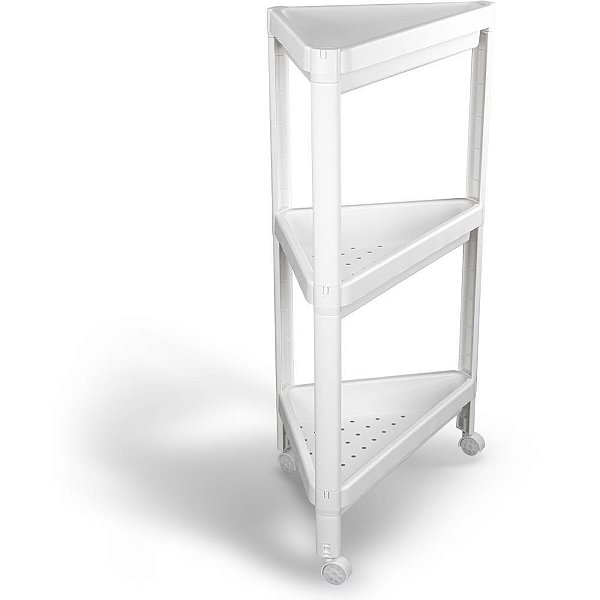 Organizador de Canto C/3 PRATELEIRAS/RODAS