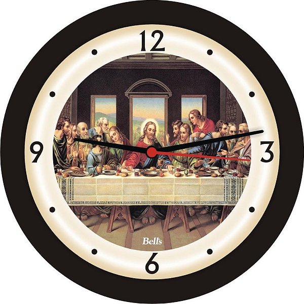 Relogio de Parede Redondo Santa Ceia PT. 21,7CM