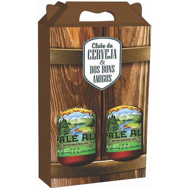 Sacola para Garrafa Caixa Topbeer Duplo 15X7X27CM PCT.C/10