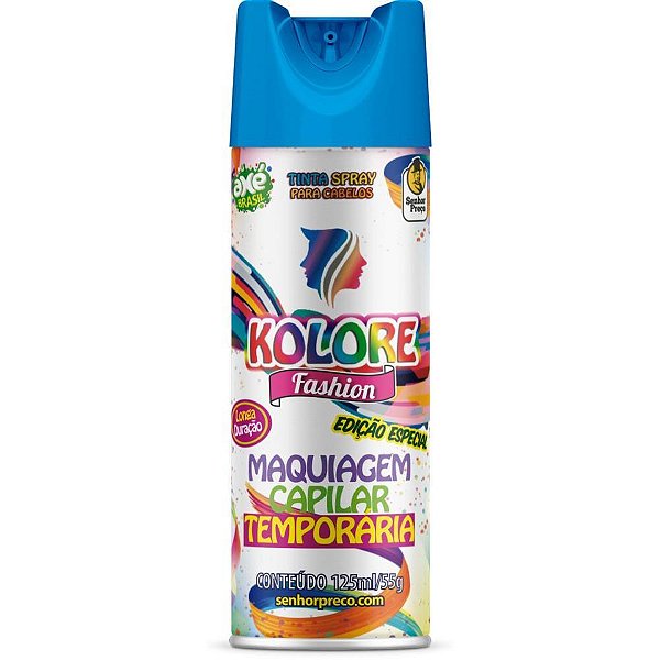 Pinta Cabelo 125ML Kolore Fashion Azul CX.C/24