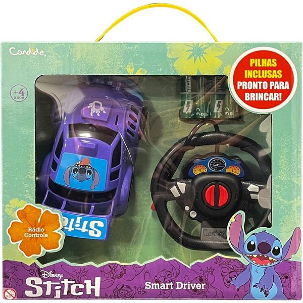 Carrinho Controle Remoto STITCH SMART Driver 3FUN/PILHA