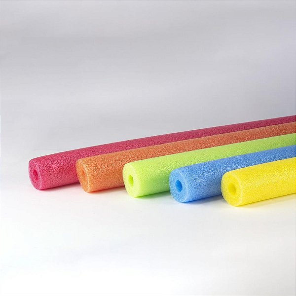 Flutuador para Piscina Espaguete C/FURO Cores (S) CX.C/25