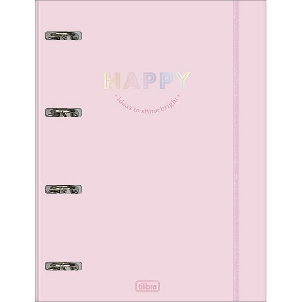 Fichario Cartonado HAPPY 48FLS C/ELASTICO