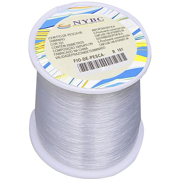 Fio de NYLON 0,35MM C/100M. Rolo (7908433993711)