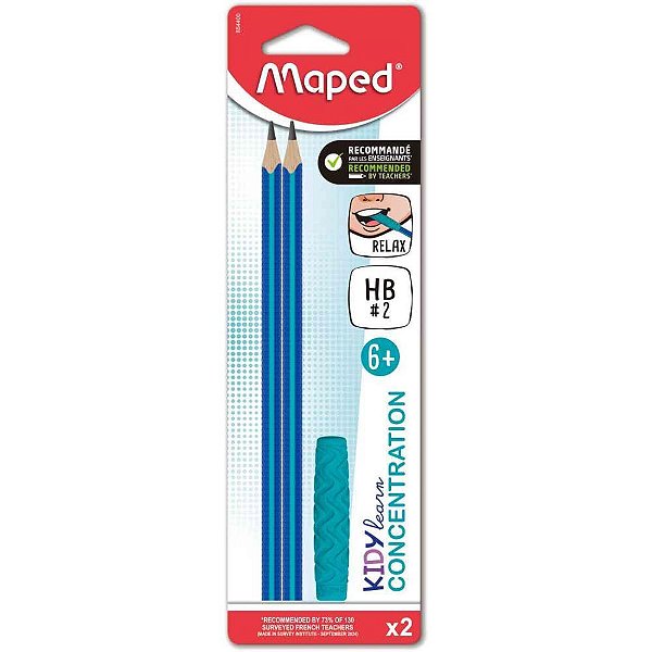 Lapis Preto Triangular KIDY Learn HB C/APOIO de Dedo BL.C/02