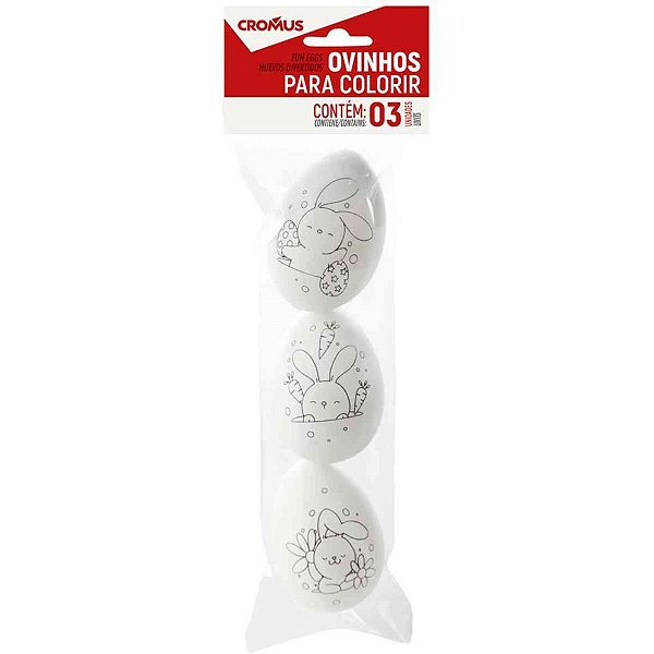 Brinquedo para Colorir Ovinhos Divert. BRINQUE/PINTE PCT.C/03