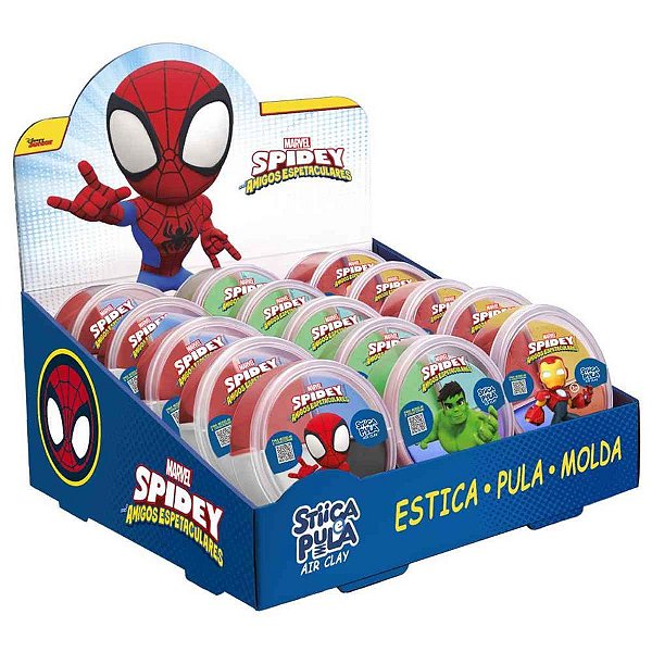 Massa para Modelar Criativa Spidey Stica e Pula 4CORES (S) DP.C/15