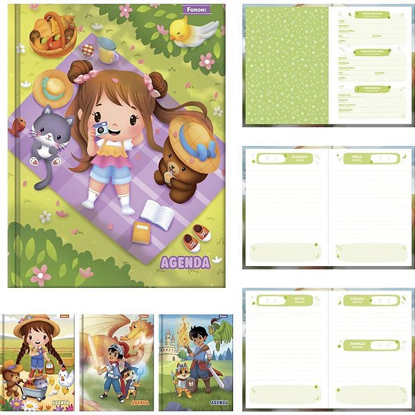 Agenda Permanente Escolar MIX 160F. 105X148MM PCT.C/04