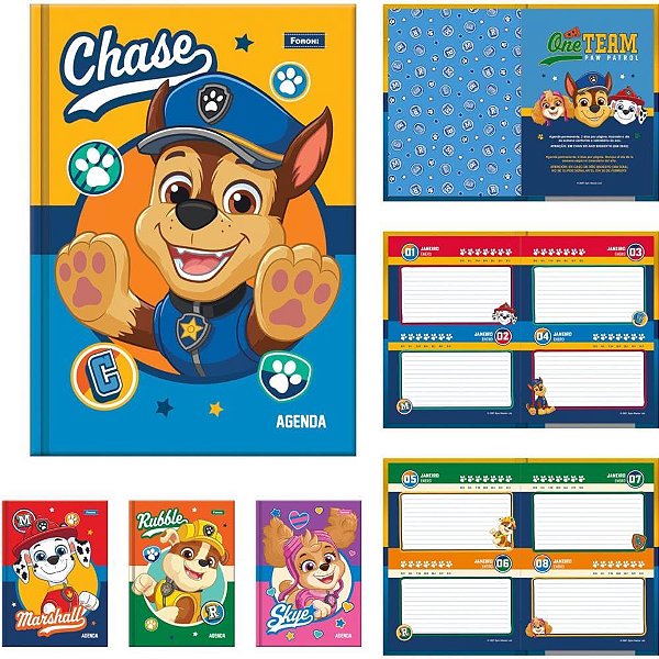 Agenda Permanente Patrulha Canina 96F. 105X148MM PCT.C/04