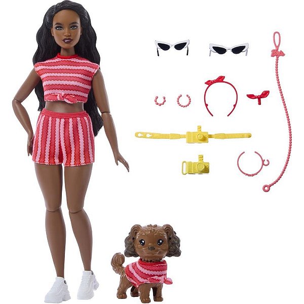 Barbie Fashion Brookly e Cão Combinação Looks