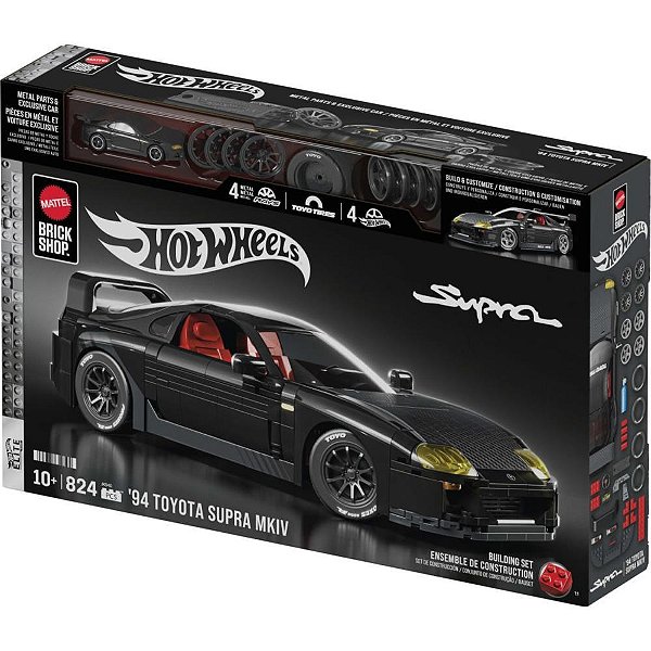 Hot Wheels BRICK SHOP Elite Toyota Supra 1:16 824PC
