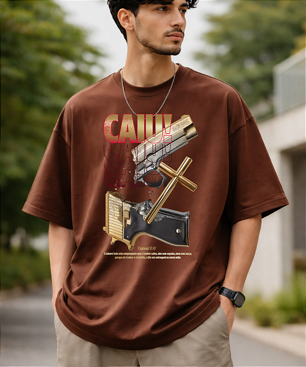 Camiseta Oversized Estampa "Variadas Evagelicas"