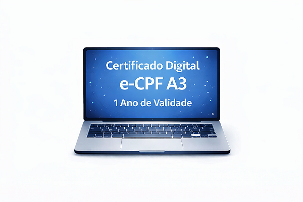 Certificado Digital e-CPF A3 1 Ano de Validade