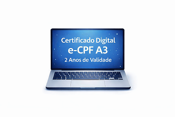 Certificado Digital e-CPF A3 2 Anos de Validade