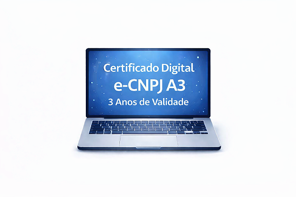 Certificado Digital e-CNPJ A3 3 Anos de Validade
