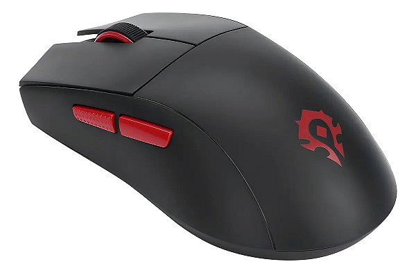 Mouse Gamer World of Warcraft Horda PAW3395 Preto