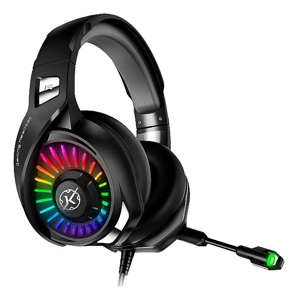 Headset Gamer Kalkan Ragnar RGB Preto 7.1 Surround