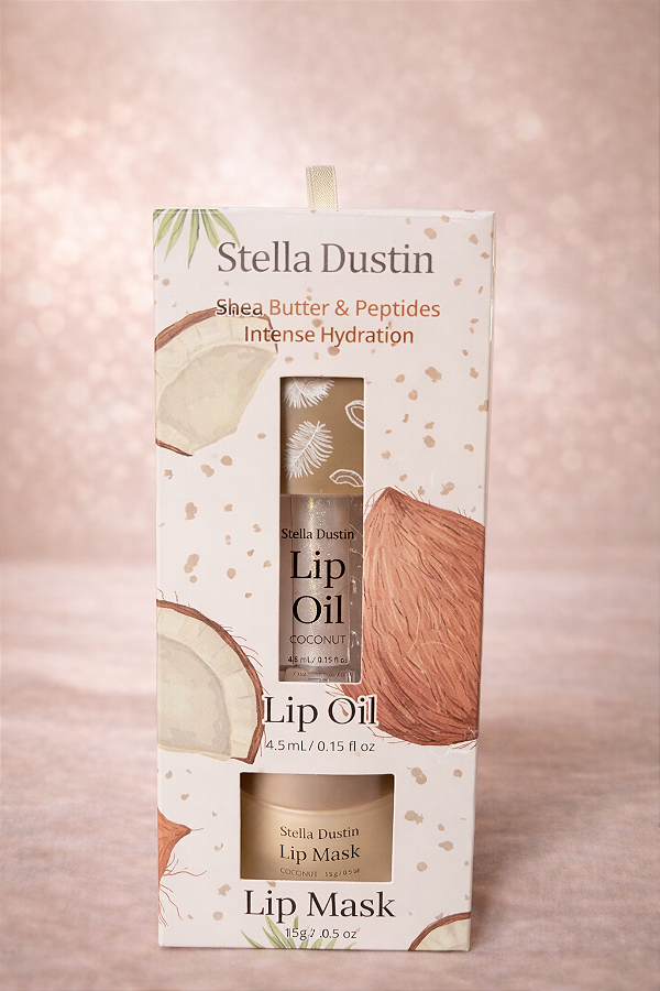 Hidratante Labial Stella Dustin Coconut Lip Care Set