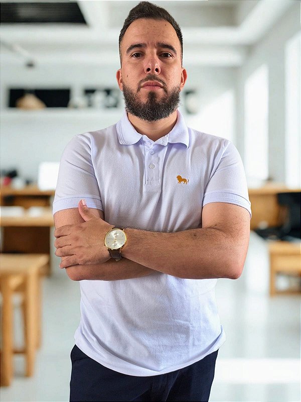 Polo Piquet Gold Branca