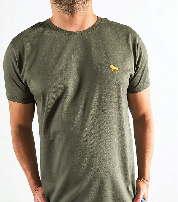 Camiseta Básica Verde Militar