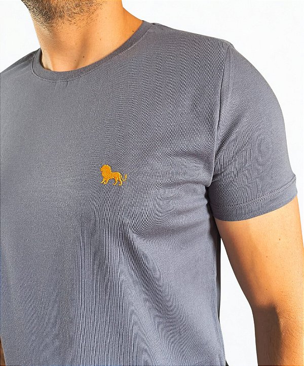 Camiseta Básica Cinza
