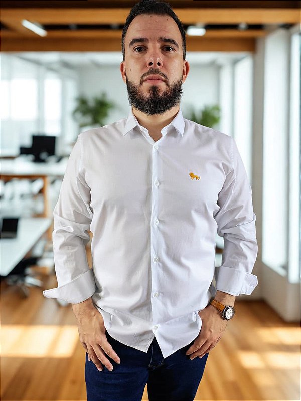 Camisa Social Comfort Fit Branca