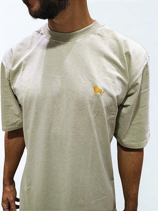 Camiseta Oversized Estonada Areia