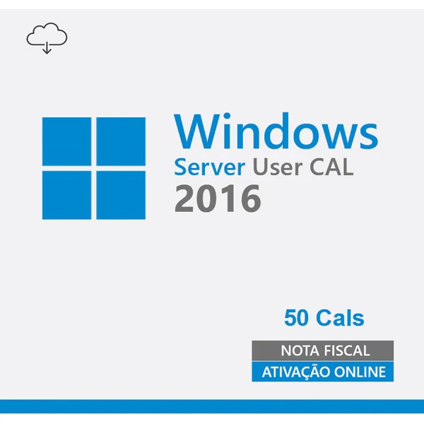 Cal de Acesso Remoto Windows Server 2016 – 50 dispositivos