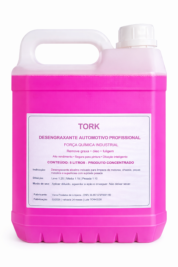 Desengraxante Alcalino TORK Profissional - Limpeza Pesada (2L, 5L ou 20L)