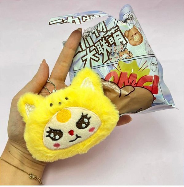 Chaveiro Surpresa de Pelúcia Kawaii – Chaveiro Fofo Modelo Aleatório Colecionável