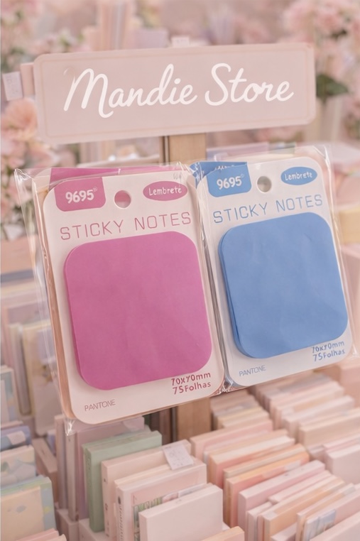 Sticky Notes Colorido 75 Folhas – Bloco de Lembretes
