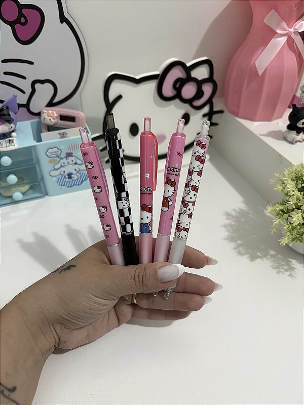 Caneta Gel Sanrio 0.5mm Fofa Kawaii Escolar Escrita Macia (Unidade)
