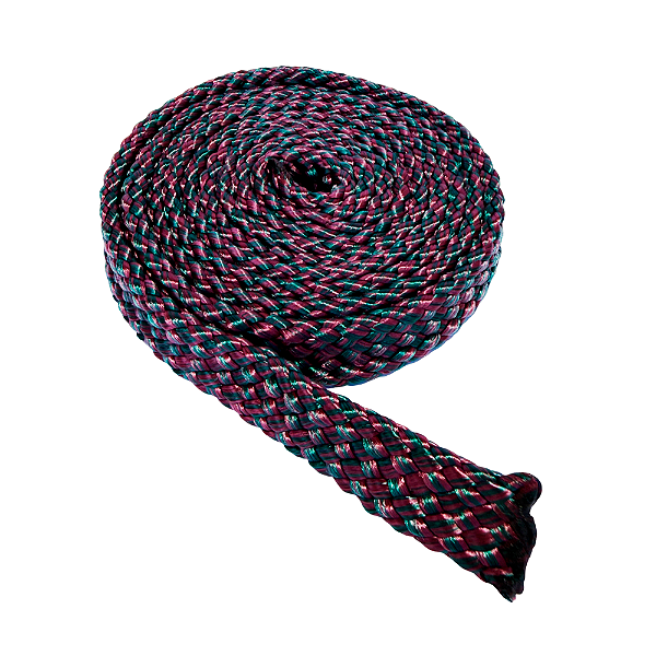 Corda Náutico chata mescla - Verde Oliva + Bordo