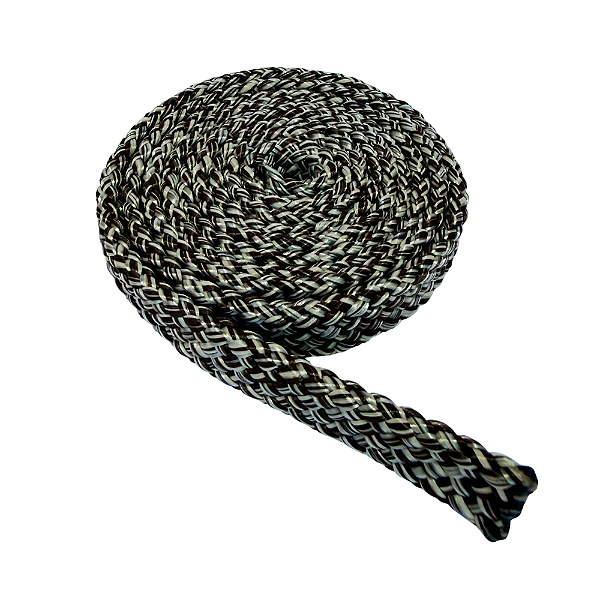 Corda Náutico chata mescla - Marrom escuro